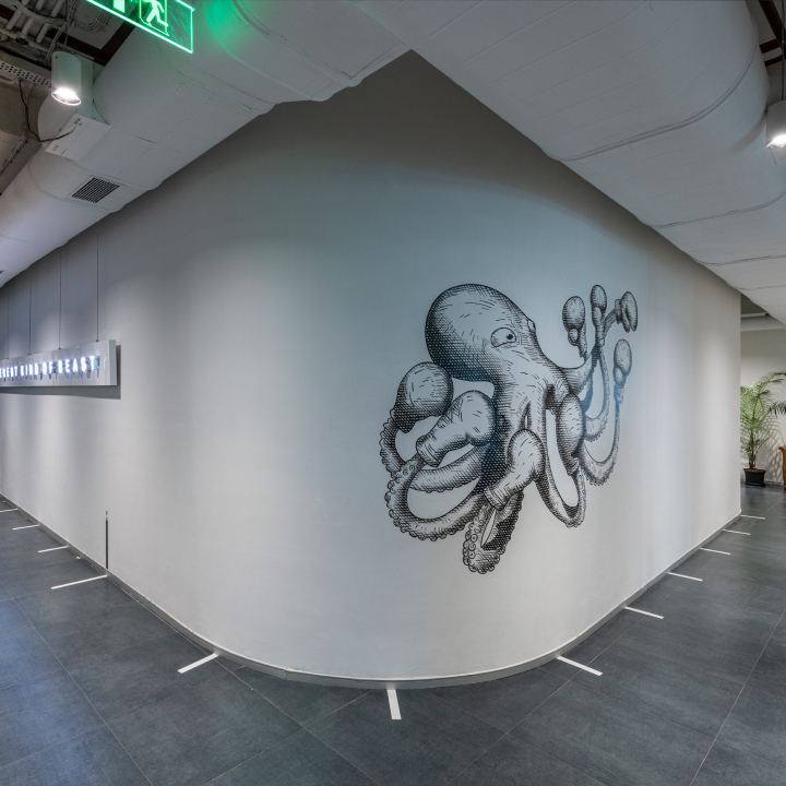 A unique design element adding personality to an office space