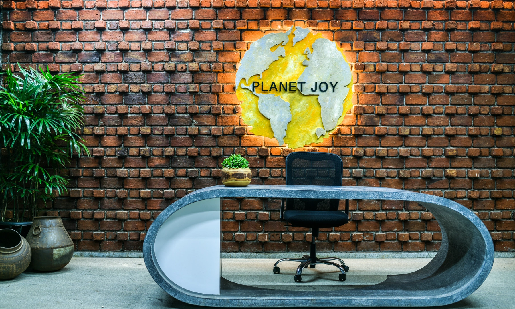 A welcoming and creative reception area at the KBS House